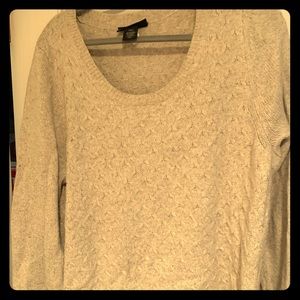 Knit sweater with shimmer and button details